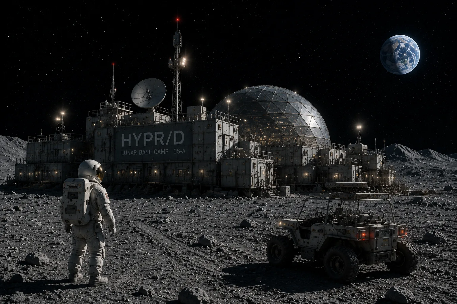 Concept render of a HYPR/D base camp running as one operation
